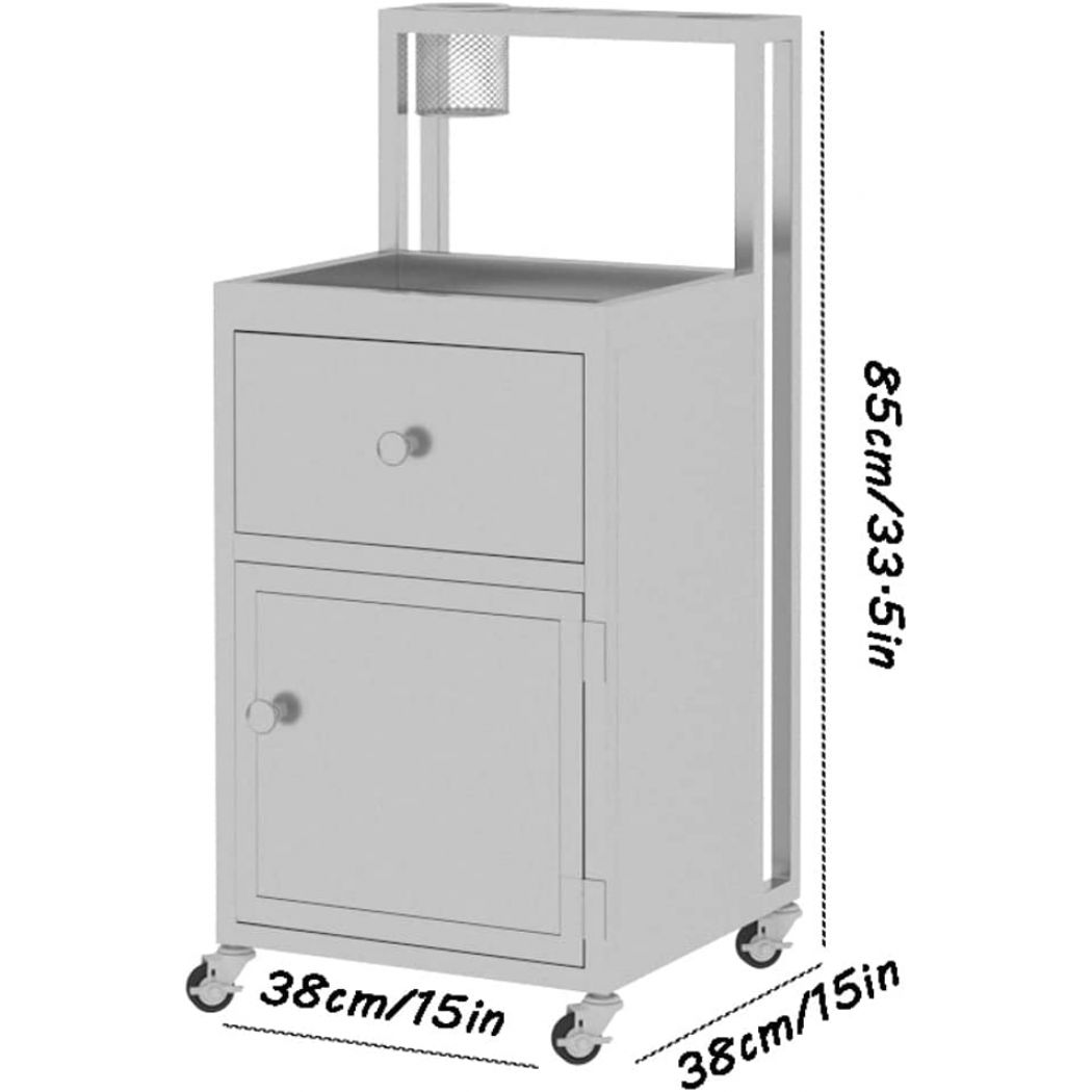 Multifunctional Makeup Storage Cart Trolley for Salon